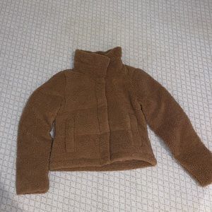 Abercrombie and fitch brown teddy coat